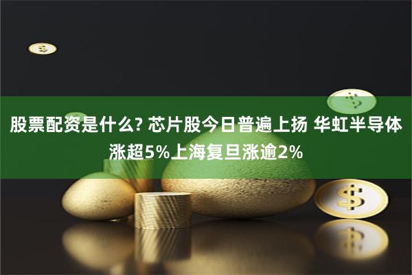 股票配资是什么? 芯片股今日普遍上扬 华虹半导体涨超5%上海复旦涨逾2%